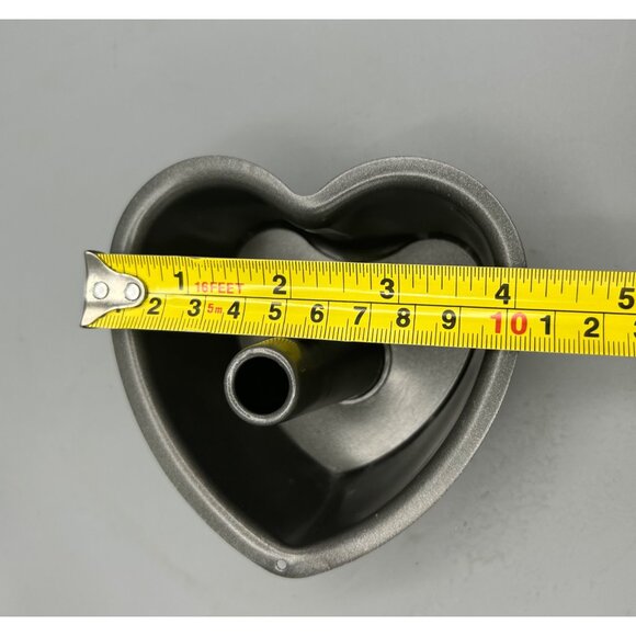 Heart Mini Tube Cake Pans Love Valentine’s Day anniversary tea Nonstick single - Picture 4 of 6